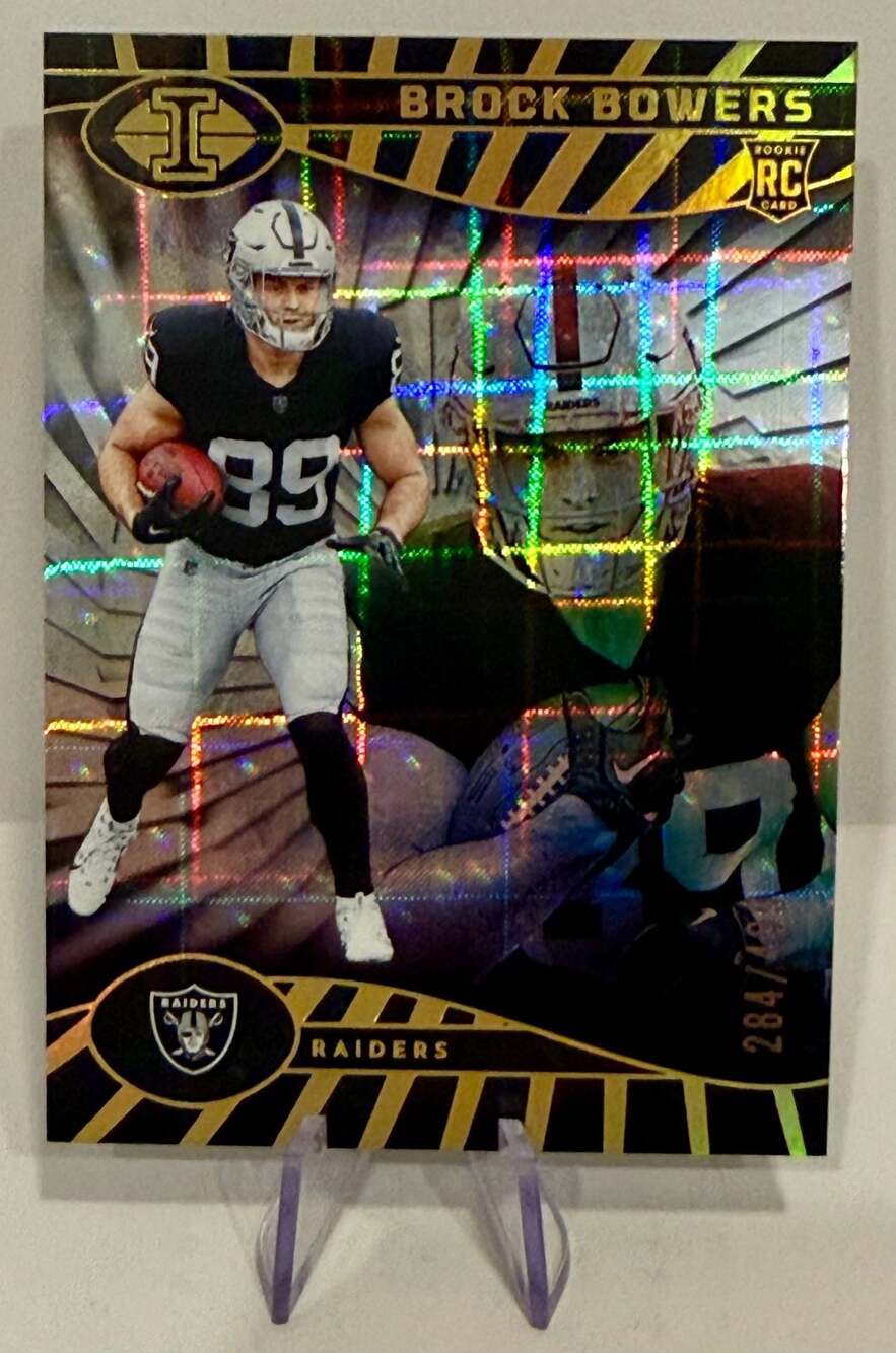 Brock Bowers 2024 Panini Illusions Rookie Card Trophy Collection Parallel /499